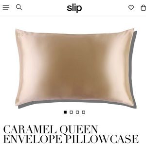 NWT Slip silk pillowcase - Caramel Queen, envelope closure